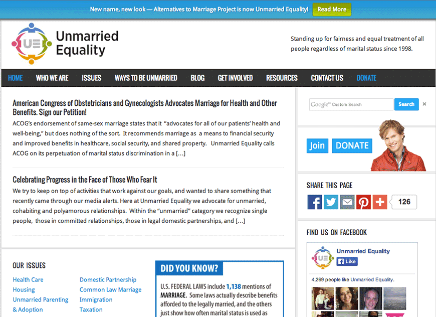 Unmarried Equality Rebranding